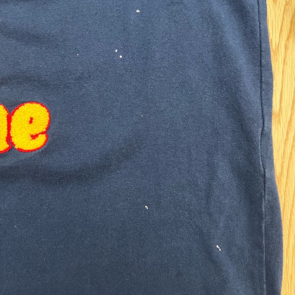Made Extreme Kanye Dropout Bear Embroidered Blue Long Sleeve Shirt Size MediumMa - Picture 4 of 13